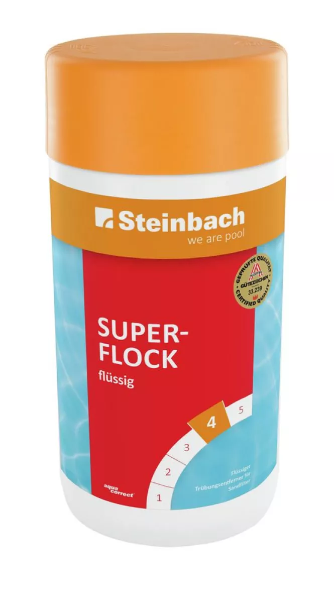 Steinbach Superflock flüssig 1 L - für glasklares Wasser