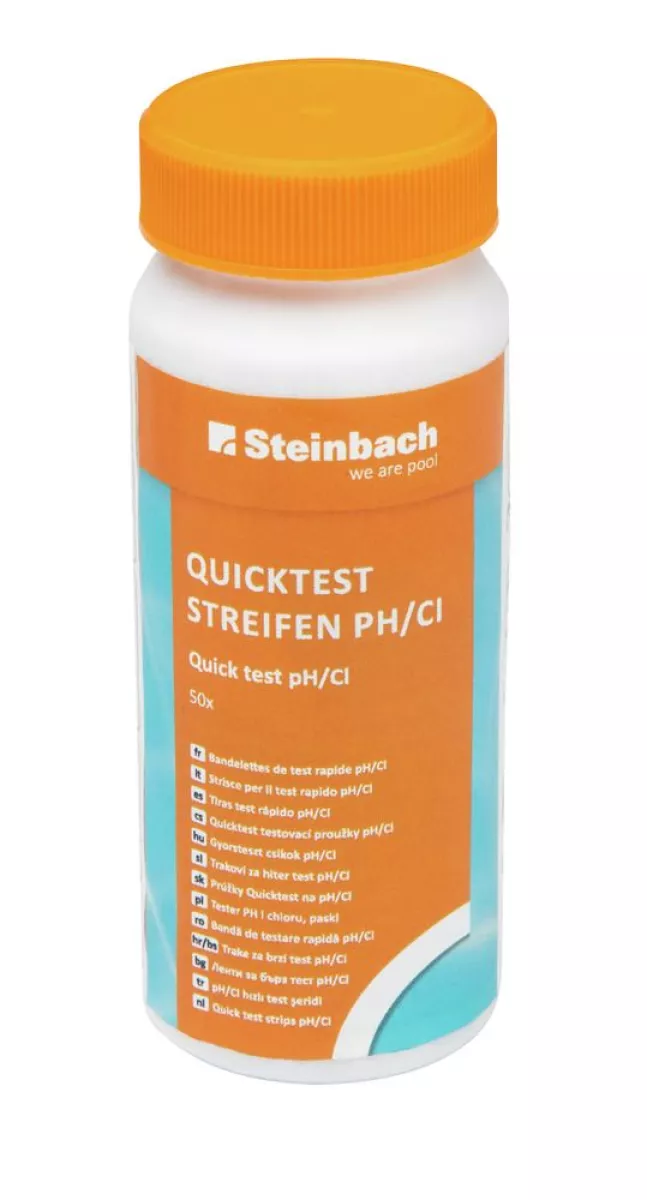Steinbach Teststreifen für pH-Wert und freies Chlor 50 Stück Quicktest