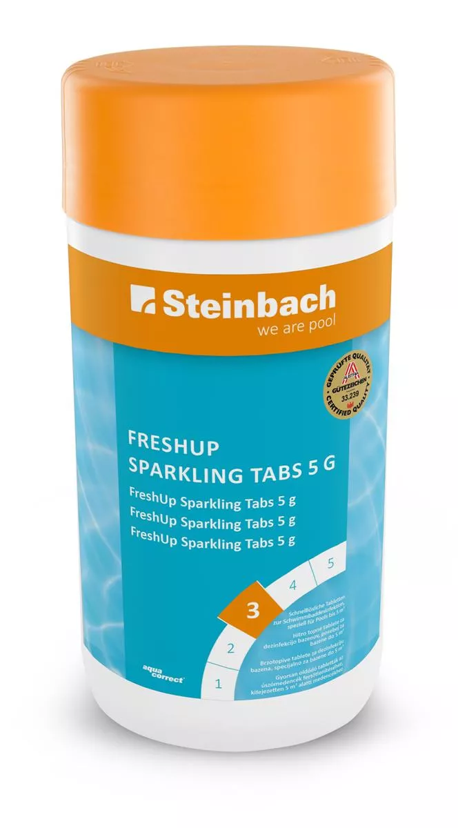 Steinbach Wasserpflegemittel FreshUp Sparkling schnelllösliche Tabletten gegen Algen 1 kg