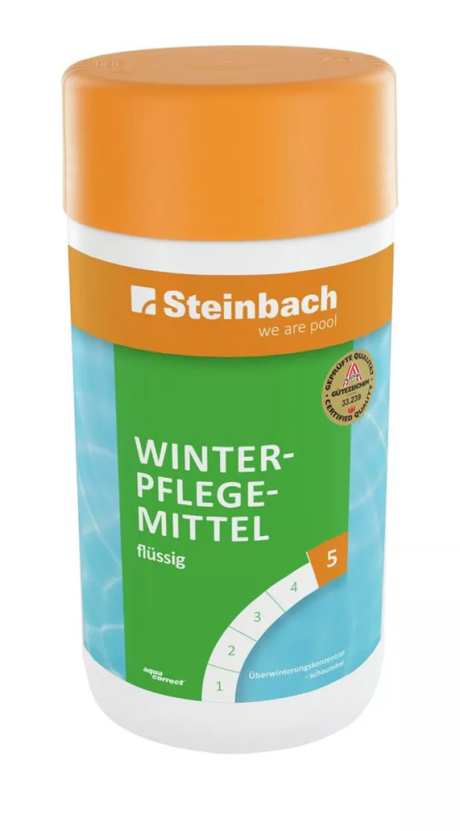 Steinbach Winterpflegemittel flüssig 1 L - Gegen Algenwachstum außerhalb der Badesaison