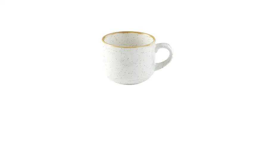 Churchill, Stonecast : Barley White - Tasse-Obere stapelbar, 8,5 x 7 cm/ 0,22 ltr.