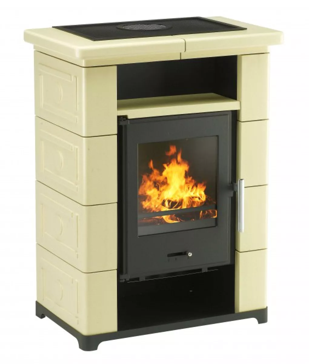 Wamsler Kaminofen TYP10870 MONTAFON Creme HxBxT 95x71,5x43,6 cm (7 kW)