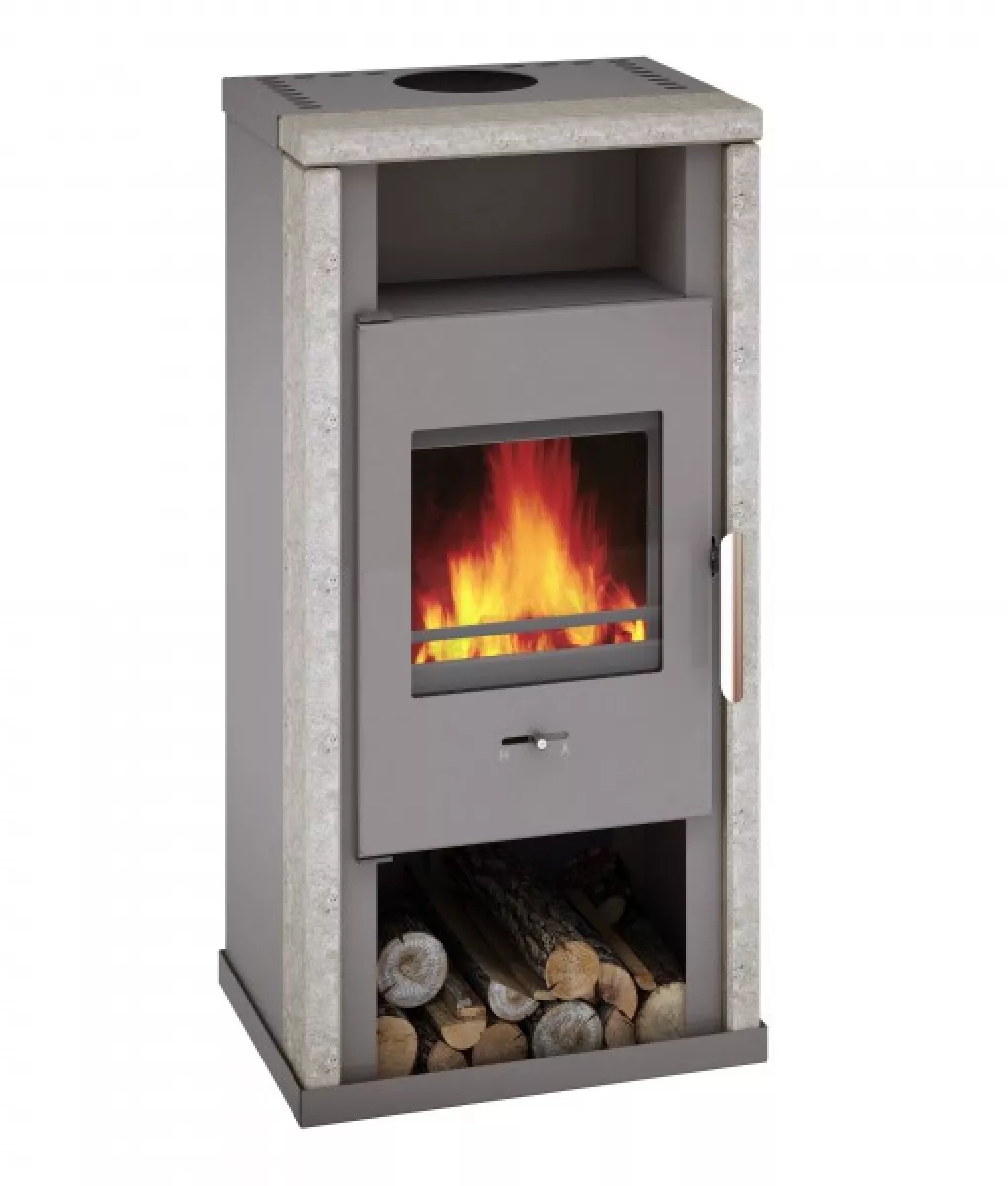 Wamsler Kaminofen TYP10840-YUNA Naturstein HxBxT 110,4x55,7x48,8 cm (6 kW)