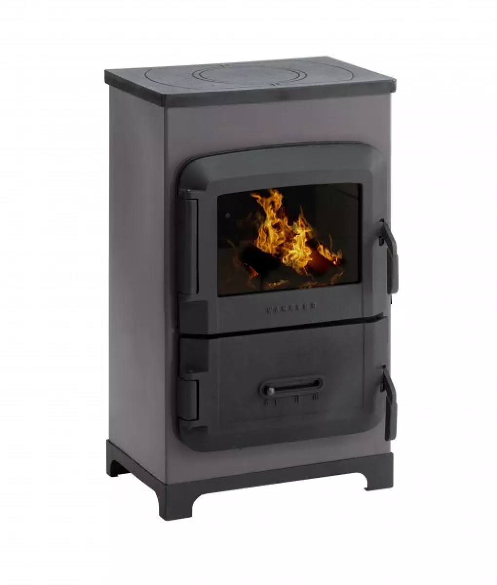 Wamsler Raumheizer Dauerbrandofen TYP10965F-RH6F mit Herdplatte Kaschmir HxBxT 75x44,1x33,6 cm (6 kW)