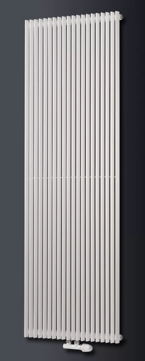 Ximax Design-Heizkörper Raum-Heizkörper Triton 180 x 33 x 6 cm 792W Stahl weiss RAL9003 + Mittenanschluss