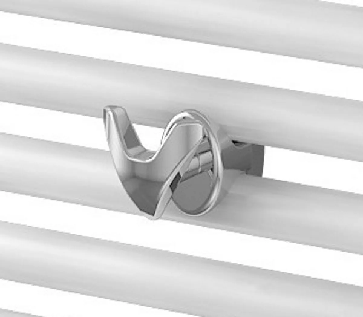 Ximax Design-Heizkörper Zubehör Accessoires Handtuch-Doppelhaken für Badheizkörper chrom