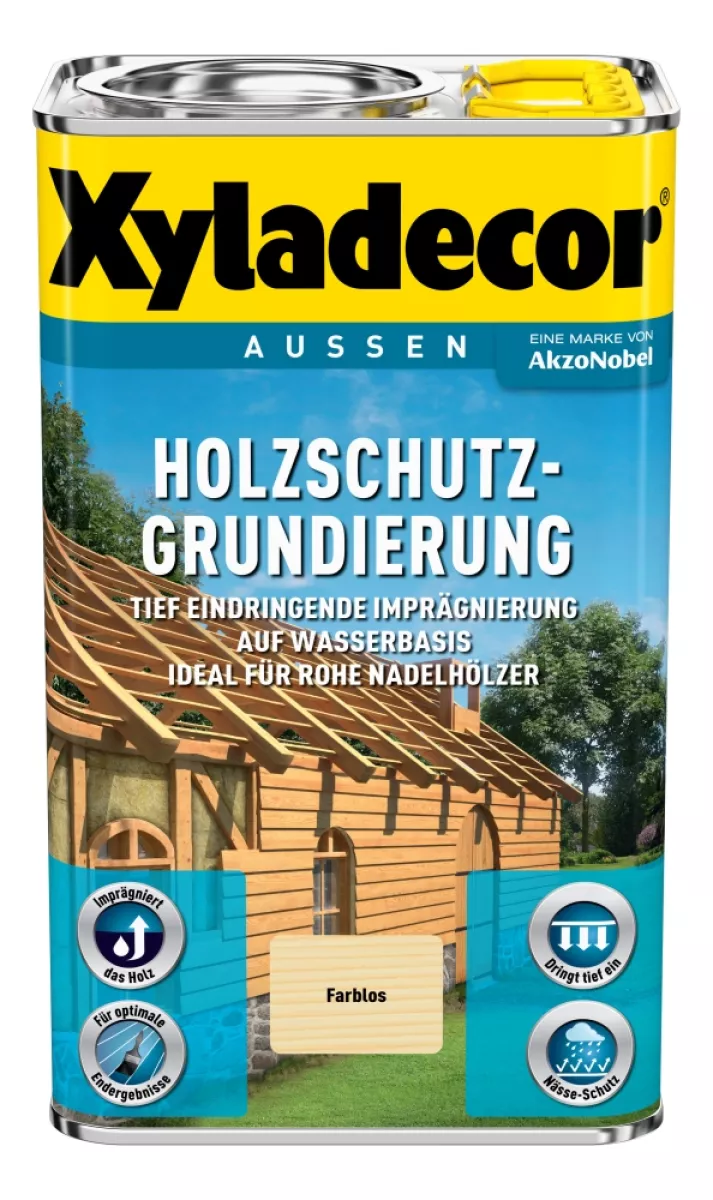 Xyladecor Holzschutz-Grundierung 2,5 L auf Wasserbasis